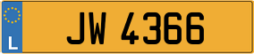 Trailer License Plate